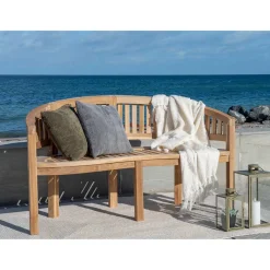 Best Halbrunde Gartenbank mit drei Sitzplätzen - Starolin Sitzbank