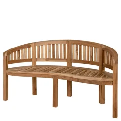 Best Halbrunde Gartenbank mit drei Sitzplätzen - Starolin Sitzbank