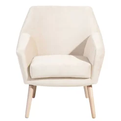 Sale Heller Sessel in Creme Samtvelours - Agnesco Sessel