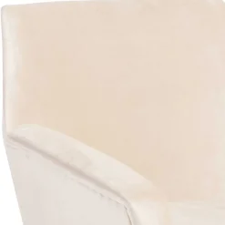 Sale Heller Sessel in Creme Samtvelours - Agnesco Sessel