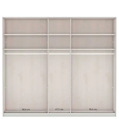 New Hellgrauer Schlafzimmerschrank 250 cm breit - Ridonna Kleiderschränke