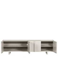 Sale Hellgraues TV Board 4-türig - Glamoure Tv & Hifi-Möbel|Lowboards