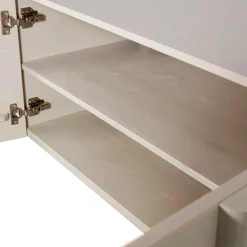 Sale Hellgraues TV Board 4-türig - Glamoure Tv & Hifi-Möbel|Lowboards