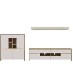 Best Highboard und TV-Board und Wandboard Set - Ovidio (dreiteilig) Wohnwände