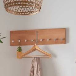 Sale Hängegarderobe aus Buche Massivholz und Metall - Shimousa Garderoben