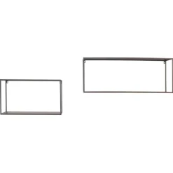 Best HĂ€ngeregal Set in Grau - Accaro (zweiteilig) Regale