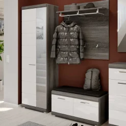 Sale Hochglanz Dielenmöbel Set - Nancys (dreiteilig) Garderoben