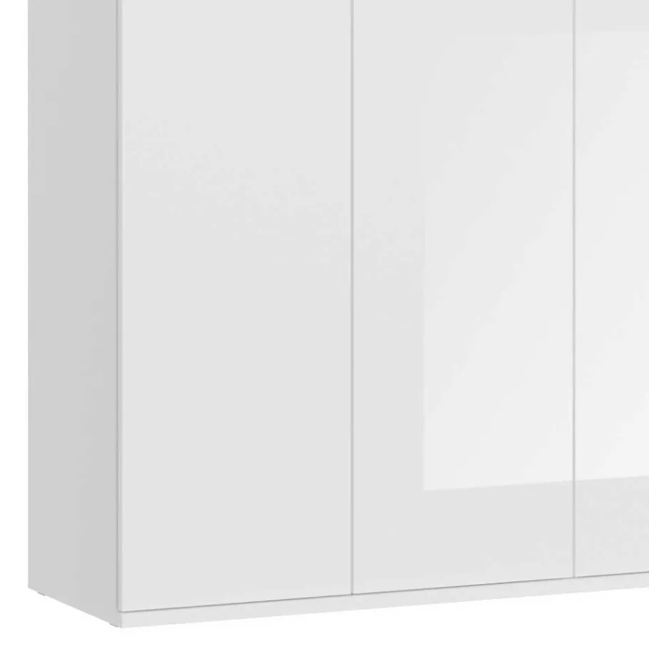 Outlet Hochglanz Kleiderschrank 6-türig - Ejulia (zweiteilig) Kleiderschränke