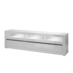 Sale Hochglanz Lowboard fürs TV in Weiß Mextra mit 3 Schubladen Tv & Hifi-Möbel|Lowboards