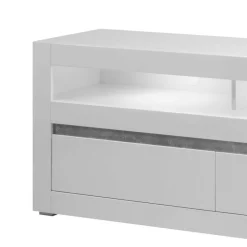 Sale Hochglanz Lowboard fürs TV in Weiß Mextra mit 3 Schubladen Tv & Hifi-Möbel|Lowboards