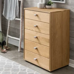 Best Hochkommode aus Eiche Massivholz - Emdsiva II Kommoden