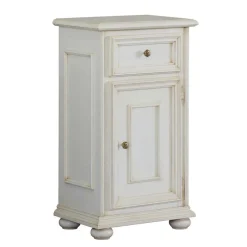 Best Hochkommode in Antikweiß - Vicina Kommoden