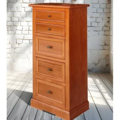 Best Hochkommode in Kirschbaumfarben - Troyesa Kommoden