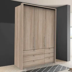 Online Hochwertiger Schlafzimmerschrank foliert Holzoptik - Zayun Kleiderschränke