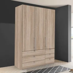 Online Hochwertiger Schlafzimmerschrank foliert Holzoptik - Zayun Kleiderschränke