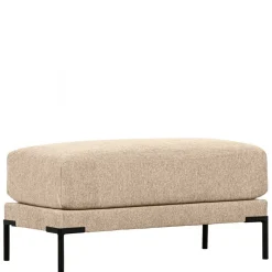 Best Hocker in Beigegrau mit Schwarz - Paola Hocker