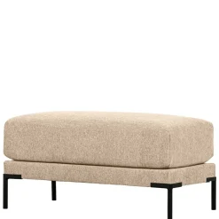 Best Hocker in Beigegrau mit Schwarz - Paola Hocker