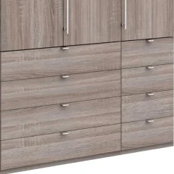Outlet Hoher Kleiderschrank foliert - Crenba Kleiderschränke