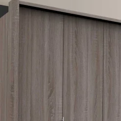 Outlet Hoher Kleiderschrank foliert - Crenba Kleiderschränke