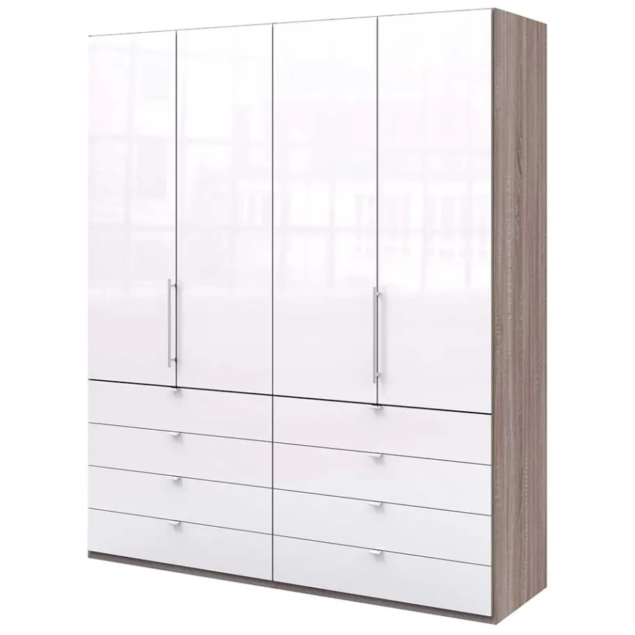 Best Hoher Schlafzimmerschrank 2-türig - Empresian Kleiderschränke