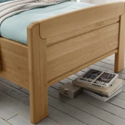 Clearance Holz Einzelbett mit Kopf- und Fußteil - Emdsiva Betten