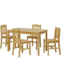 Sale Holz Essgruppe mit vier Sitzplätzen - Sortho (fünfteilig) Sitzgruppe