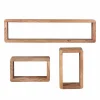 Sale Holz Hängeregal Set Drolivio im Stil modern (dreiteilig) Regale