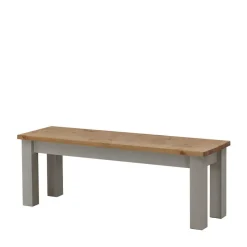 Best Holzbank Ziamora in Grau Kiefer massiv Sitzbank