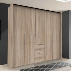 Best Holzdekor Kleiderschrank in Eiche SÀgerau - Zayun KleiderschrÀnke|SchrÀnke