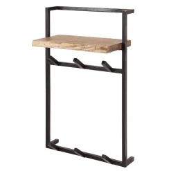 Sale Industrial Garderobe mit Ablageboden aus Akazie - Wandawo Garderoben