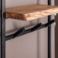 Sale Industrial Garderobe mit Ablageboden aus Akazie - Wandawo Garderoben