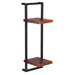Sale Industrial Hängeboards mit Holzablagen - Mendoza (dreiteilig) Regale