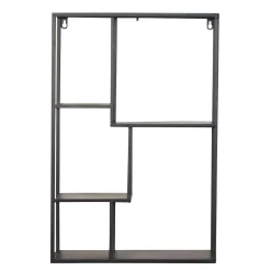 Best Industrial Hängeregal in Schwarz - 40x60x12 cm - Limburg Regale