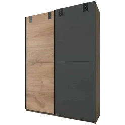 Industrial Schiebetürenschrank zweifarbig - Janeiro Kleiderschränke