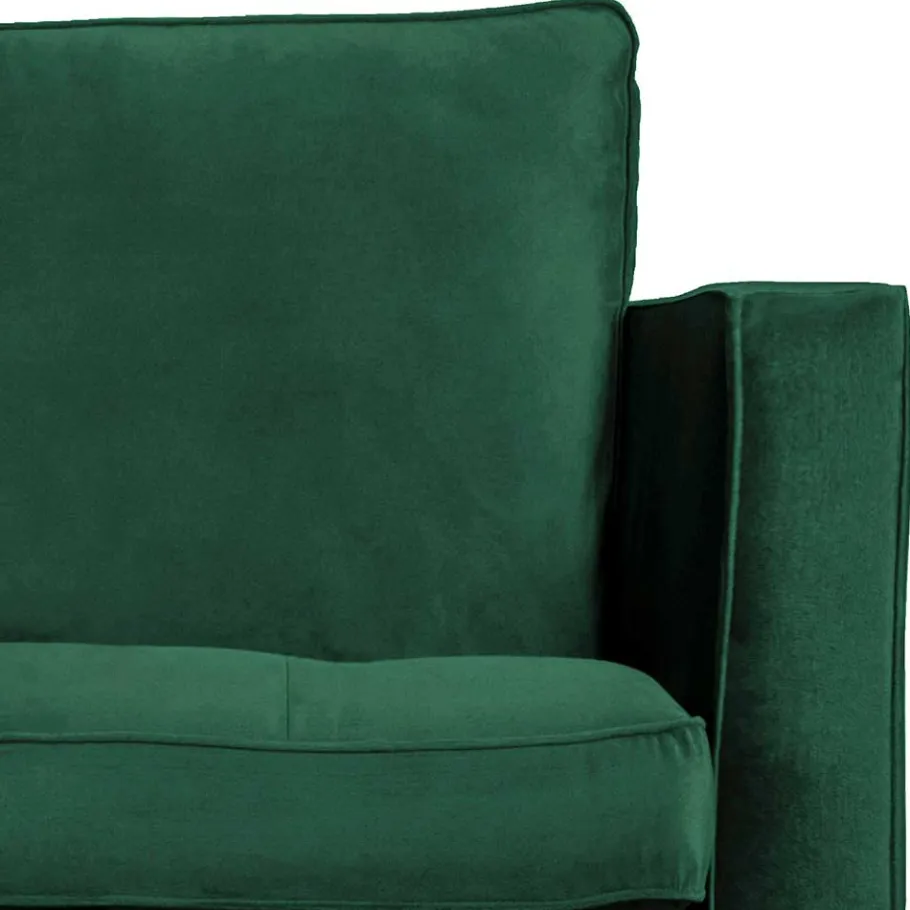 Sale Kantiger Polstersessel in Grün Velvet - Distroit Sessel