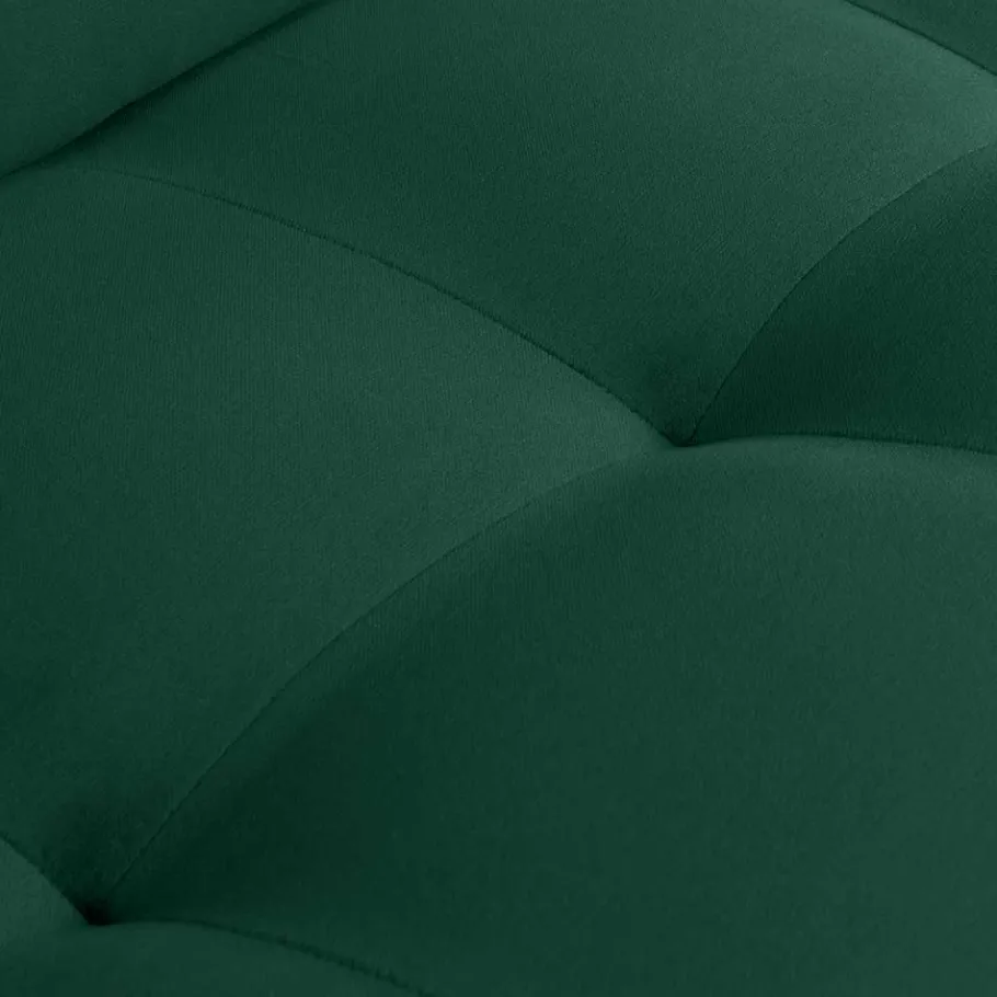 Sale Kantiger Polstersessel in Grün Velvet - Distroit Sessel