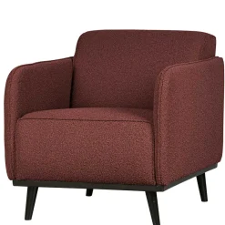 Best Kastanienfarbener Boucle Polstersessel mit Federkern - Asmatio Sessel