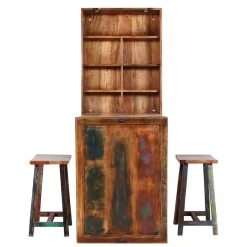 Sale Küchenbar ausklappbar im Shabby Chic - Jamaica (dreiteilig) Sitzgruppe