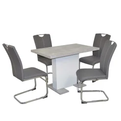 Sale Küchentisch & Swingstühle Kombination - Abigail (fünfteilig) Sitzgruppe