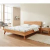 Clearance Kernbuche Holzbett in Überlänge 210 cm - Junola I Betten