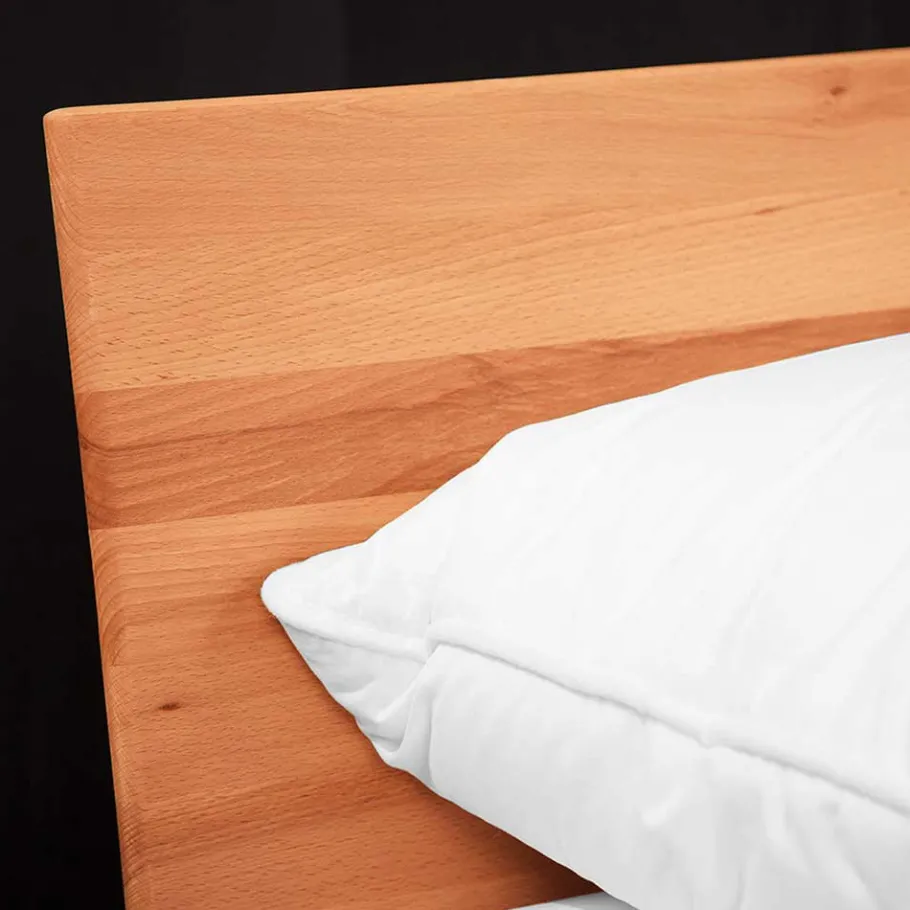Clearance Kernbuche Holzbett in Überlänge 210 cm - Junola I Betten