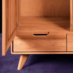 Best Kernbuche Kleiderschrank mit 2 Türen - Junola Kleiderschränke|Schränke