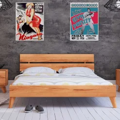 Best Kernbuche Massivholzbett mit Unterlänge 190 - Junola I Betten