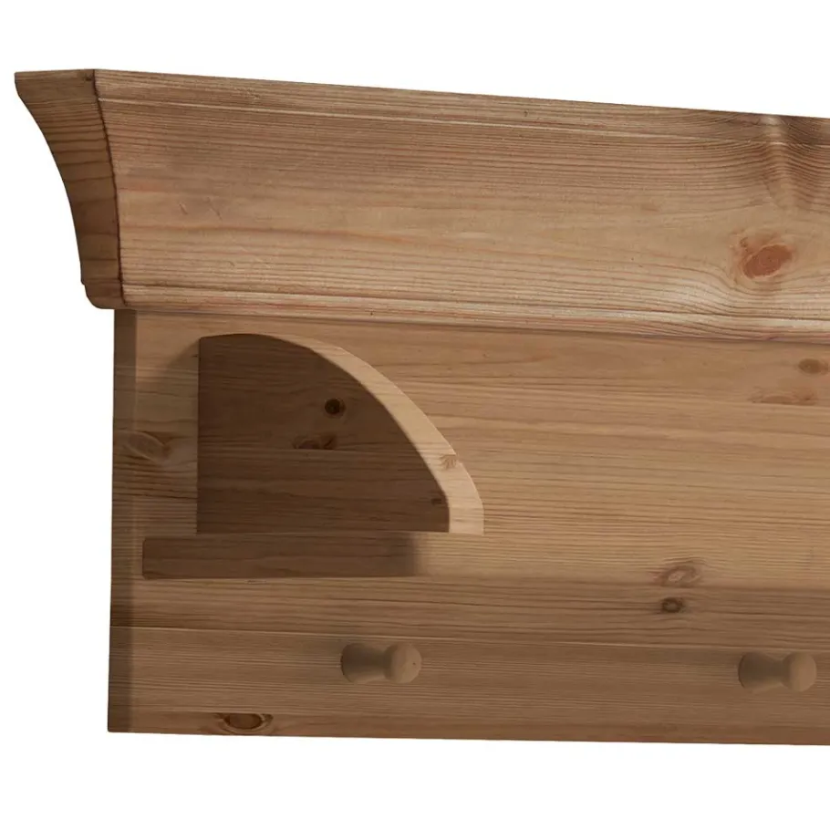Sale Kiefer Wandhängeregal mit 5 Haken - Piatra Regale