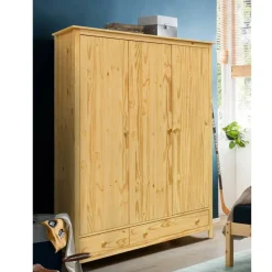 Sale Kiefernholz Kleiderschrank massiv - Nastonia Kleiderschränke|Schränke