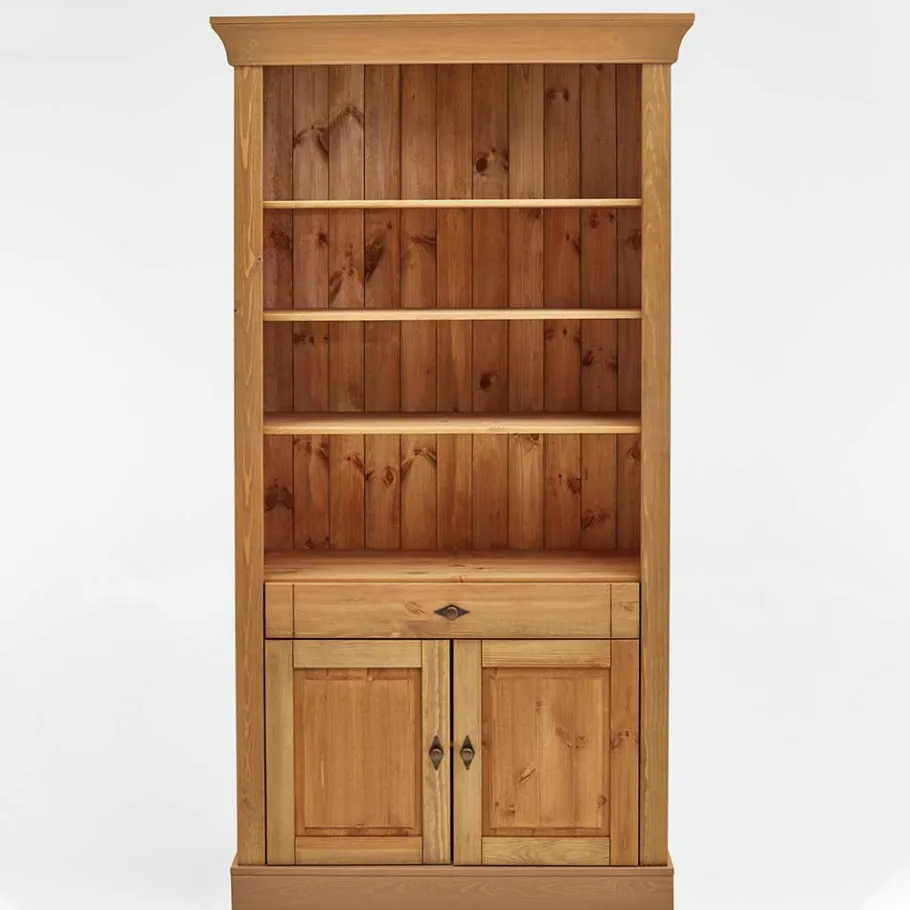 Sale Kiefernholz Landhaus Regal 108x203x45 cm - Piatra Regale