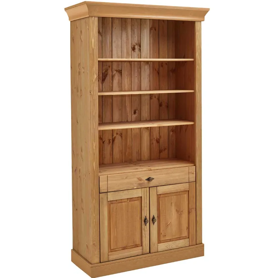 Sale Kiefernholz Landhaus Regal 108x203x45 cm - Piatra Regale