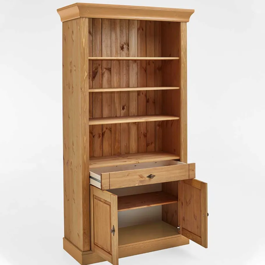 Sale Kiefernholz Landhaus Regal 108x203x45 cm - Piatra Regale