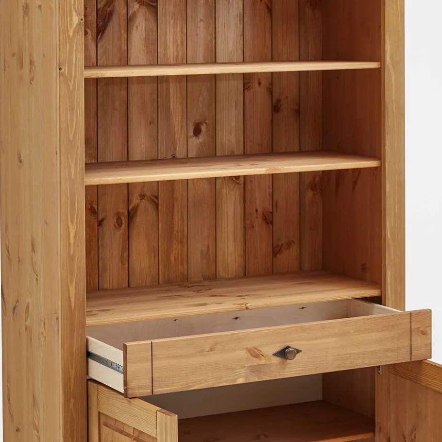 Sale Kiefernholz Landhaus Regal 108x203x45 cm - Piatra Regale