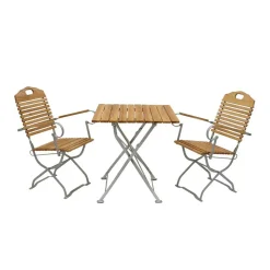 Best Klappbare Biergartenmöbel für 2 Personen - Maylin (dreiteilig) Sitzgruppe